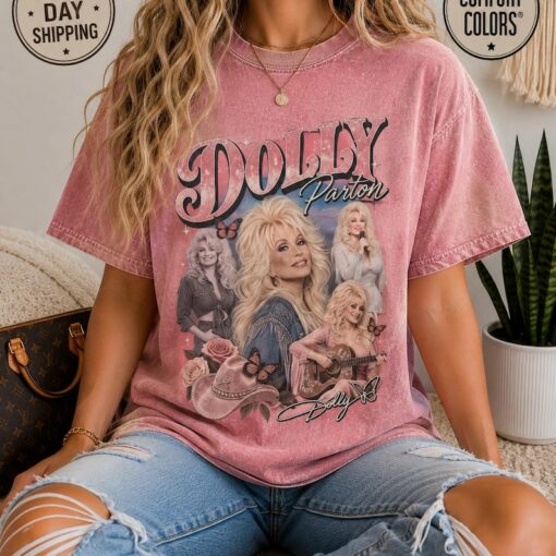 Dolly Parton collage T-Shirt | Vintage country singer graphic tee