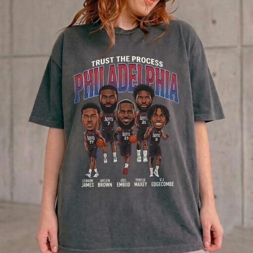 LeBron James Philly Tee, Trust The Process Shirt, Philadelphia Basketball Tee