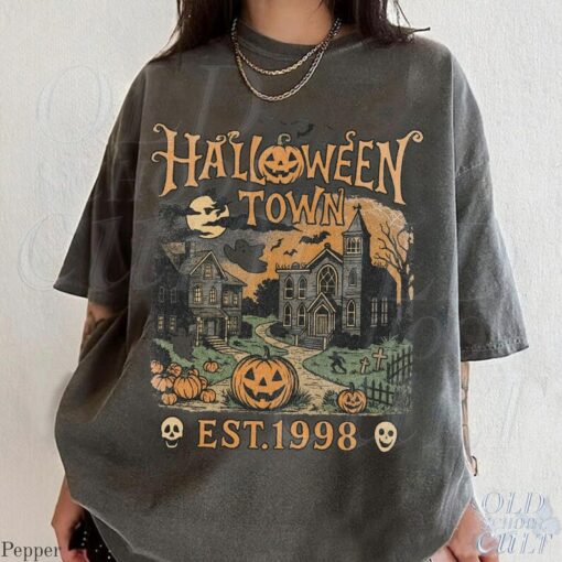 [FREESHIP US] Halloweentown Est 1998 Vintage 90s Style Graphic T-Shirt
