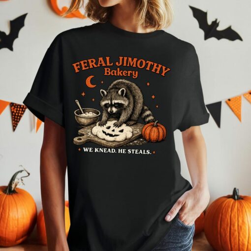 [FREESHIP US] Jimothy Feeds at Midnight Shirt, Seattle Raccoon Tee, Heavy Metal Raccoon Shirt, Gothic Halloween Graphic Tee