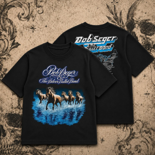 Bob Seger & The Silver Bullet Band 1980 Tour T-Shirt, Vintage Rock Band Tee