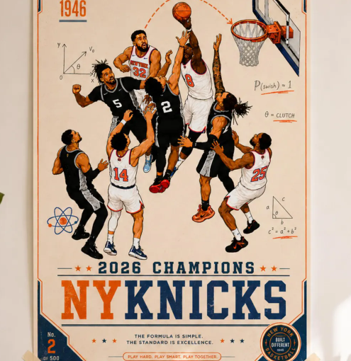 No Frame - New York Knicks NBA Room Decor