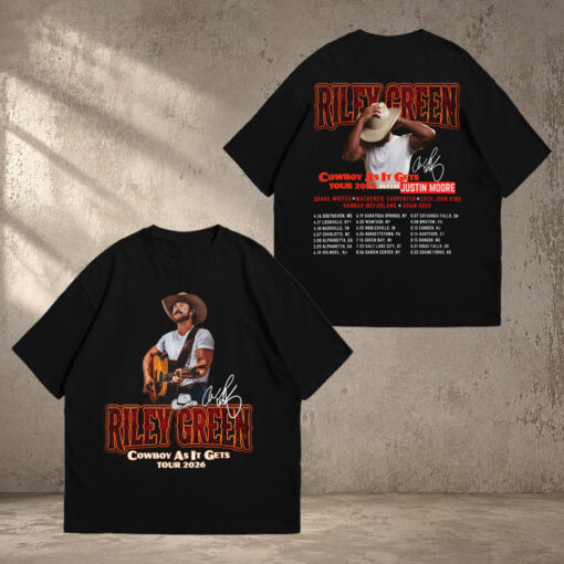 Riley Green CowBoy As It Gets Tour Shirt