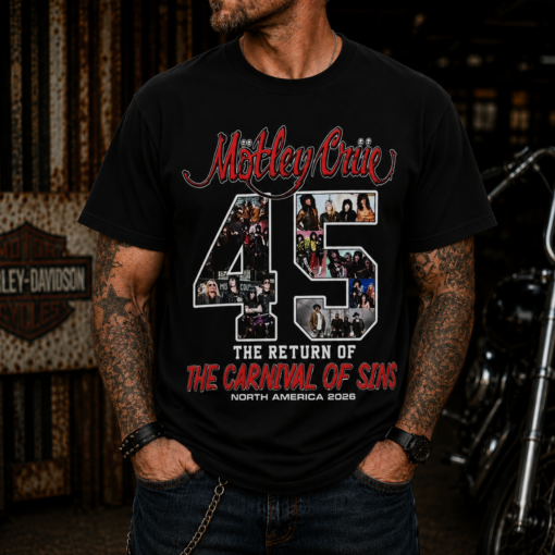 Motley Crue The Carnival Of Sins 2026 T-Shirt