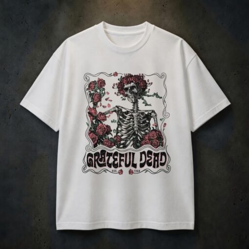 Classic Grateful Dead Bertha Skull & Roses Vintage Tee