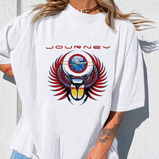 [FREESHIP US] Journey Band Shirt, Vintage Rock Short Sleeve Tee