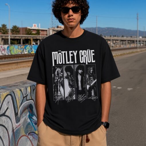 [FREESHIP US]  Motley Crue Band T- Shirt