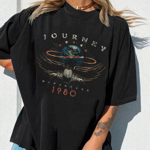 [FREESHIP US]Departures Album Tour 1980 Journey Fanart Shirt
