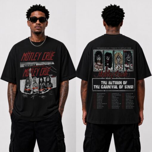 Motley Crue 2026 Tour Unisex 2 Side T-Shirt