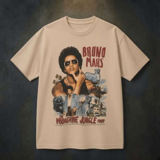 Bruno Mars Merch The Moonshine Jungle Tour T-Shirt
