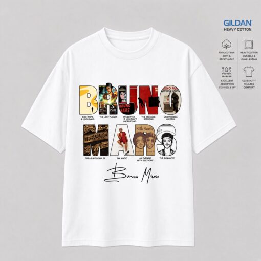 Bruno Mars The Romantic Tour Vintage T-Shirt