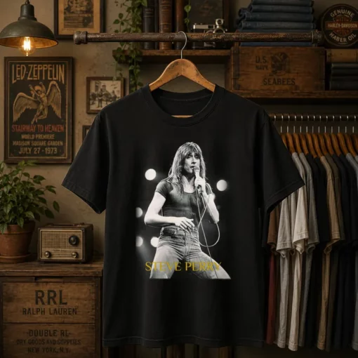 [FREESHIP US] Steve Perry T-Shirt, Vintage Rock Music Tee