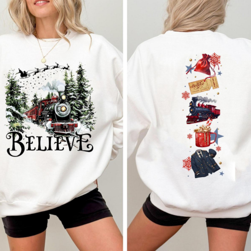 Vintage Polar Express Believe Christmas Sweatshirt