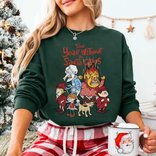 The Year Without a Santa Claus Sweatshirt, Heat Miser Snow Miser Christmas Crewneck, Vintage Holiday Shirt