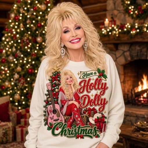 Have A Holly Dolly Christmas , Dolly Parton, Country Music Memorial Sublimation