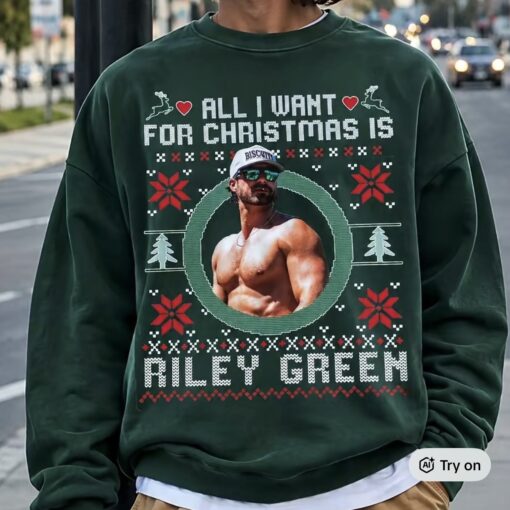 All I Want For Christmas is Riley Green Shirt