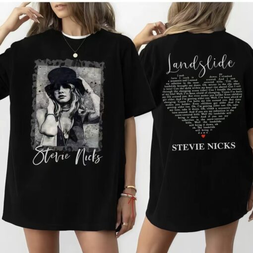 Stevie Nicks Rock Tee, Land Slide Lyric Shirt
