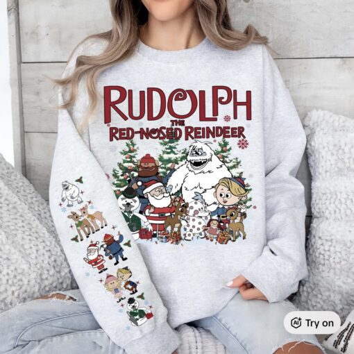 Retro Rudolph Christmas Shirt