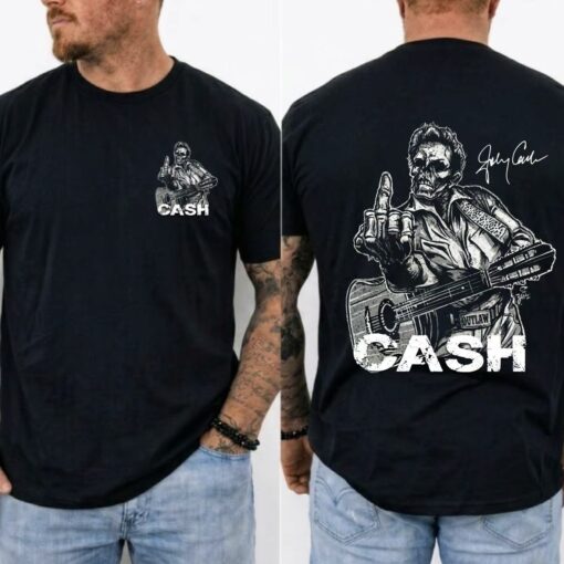 Johnny Cash Middle Finger Shirt