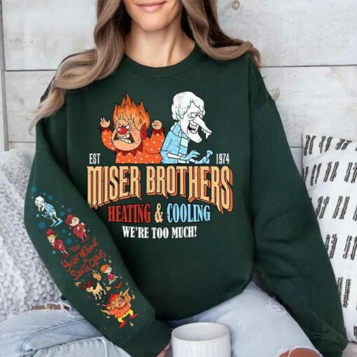 Vintage Miser Brothers Sweatshirt Retro Christmas Movie shirt Holiday Crewneck Gift for Christmas for Men Women Youth Kids