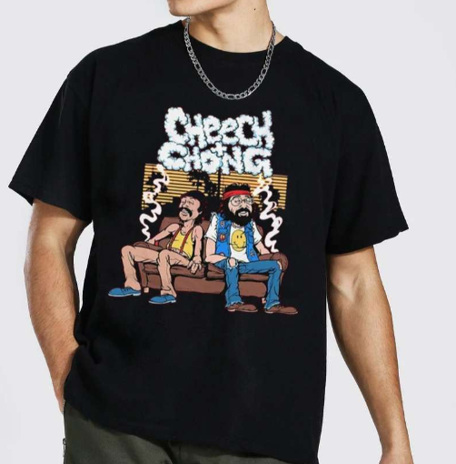 Cheech And Chong’s Best Buds Stick Together T-Shirt View Size Chart