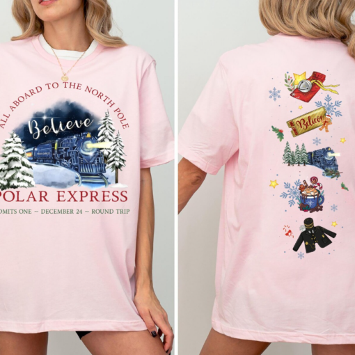 Vintage Polar Express Sweatshirt, Believe Christmas Hoodie, Nostalgia Christmas Shirt, Polar Express Christmas Sweatshirt