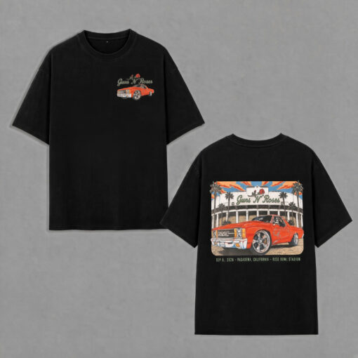 G.u.n.s N' Roses World Tour Shirt, Rock Band Concert Tee