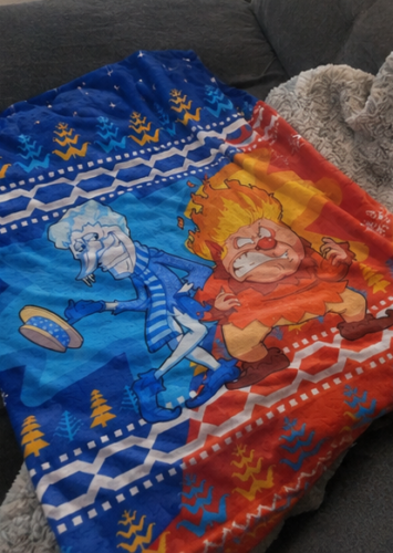 Vintage Miser Brothers Christmas Movie Flannel Blanket (US 7-9 Days - Worldwide 10-30 Days) photo review