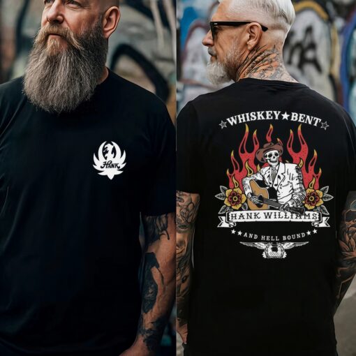 Vintage Whiskey Bent And Hell Bound Hank Williams Jr T-Shirt