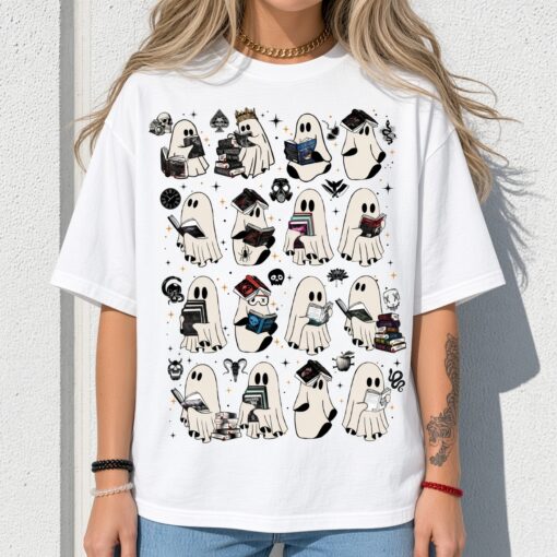 Ghosts Reading Dark Romance Series Book Shirt