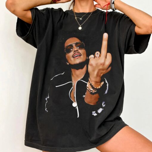Bruno Mars Middle Finger T-Shirt