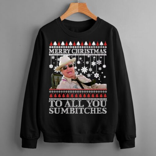Merry Christmas Too All You Sumbitches Christmas Sweatshirt