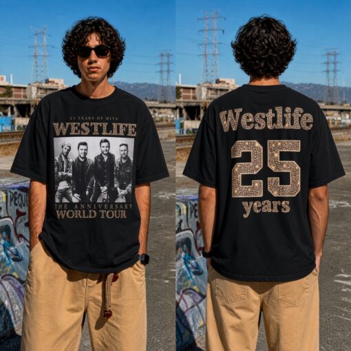 [FREESHIP US] Westlife 25th Anniversary World Tour T-Shirt