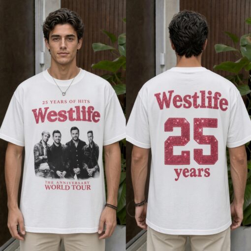 [FREESHIP US] Westlife 25th Anniversary World Tour T-Shirt