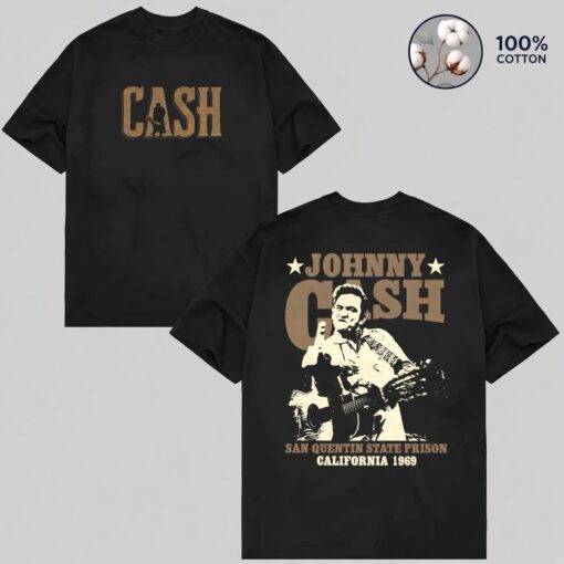 Johnny Cash San Quentin State Prison California 1969 Shirt