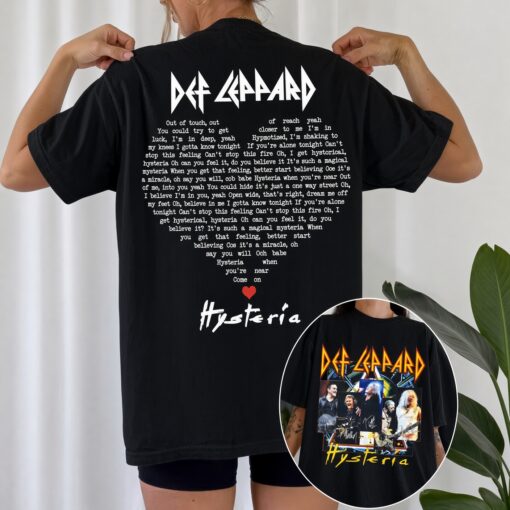 [FREESHIP US] Def Leppard Hysteria Tour Unisex T-Shirt