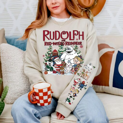 Rudolph Christmas Sweatshirt, Red Nosed Reindeer Shirt, Christmas Character Sweatshirt, Retro Holiday Shirt, Winter Christmas Gift