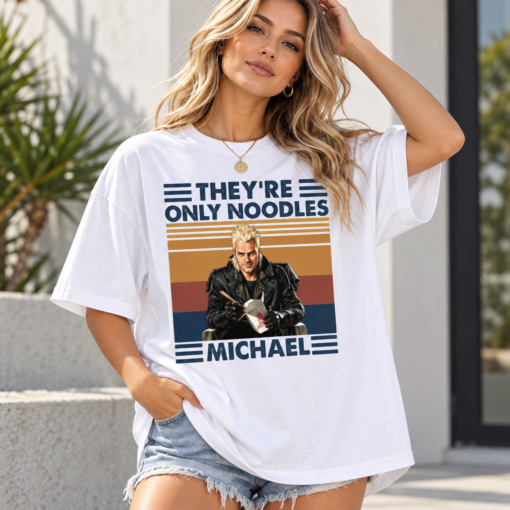 The Lost Boys Kiefer Sutherland Shirt, Retro They're Only Noodles Michael Vintage Unisex Tee, The Lost Boys Kiefer Sutherland Shirt