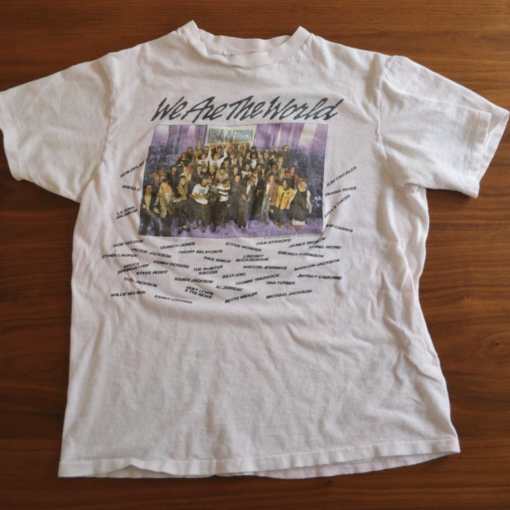 Vintage We Are The World T-Shirt - USA for Africa