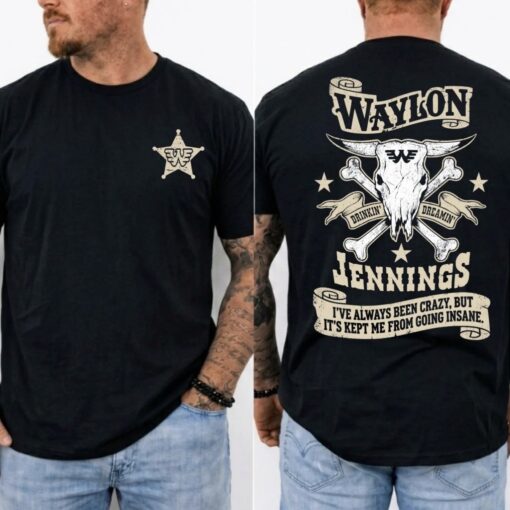 Retro Graphic Waylon Jennings Shirt