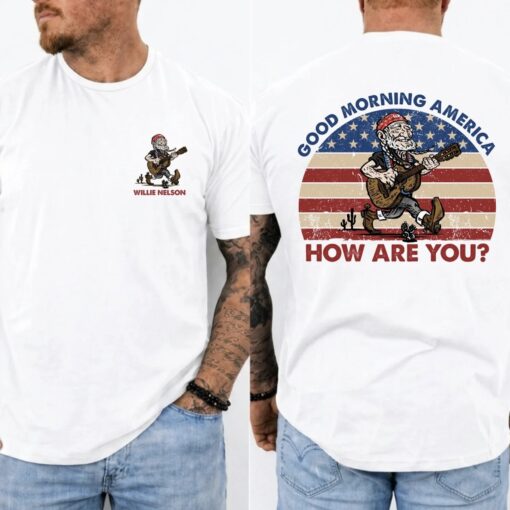 Retro Willie Nelson Good Morning America Shirt