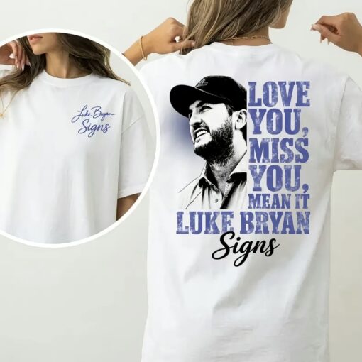 Luke Bryan "Love you, Miss you" Vintage 90s Graphic Shirt