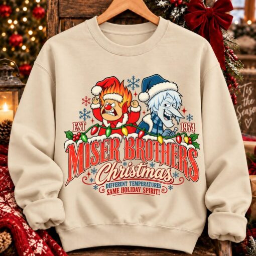 Miser Brothers Heat Miser Snow Miser Christmas Shirt, Sweatshirt, Sweatshirt Gift