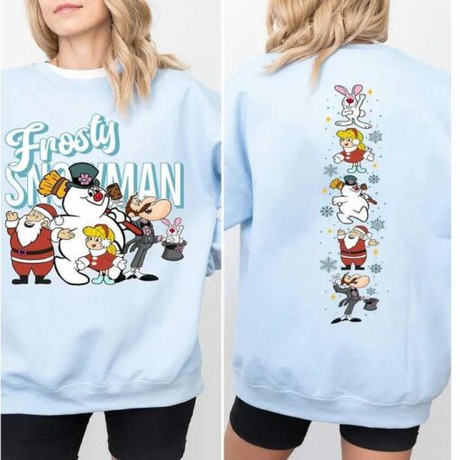Frosty Snowman Christmas Sweatshirt, Vintage Snowman Shirt, Retro Christmas Character Sweatshirt, Holiday Winter Shirt, Christmas Gift