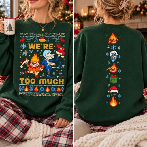 Miser Brothers Christmas Sweatshirt, Heat Miser Snow Miser Shirt, Retro Christmas Crewneck