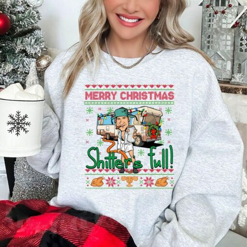 Vintage Merry Christmas Shitters Full Sweatshirt, Griswold Christmas Shirt