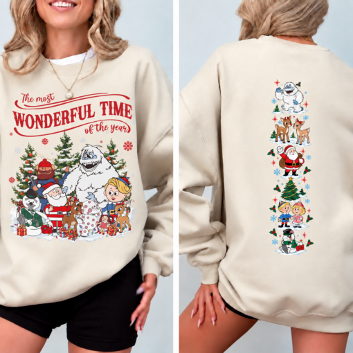 rudolph sweatshirt, christmas sweater, reindeer sweatshirt, christmas crewneck, holiday sweatshirt, vintage christmas, christmas cartoon, rudolph reindeer