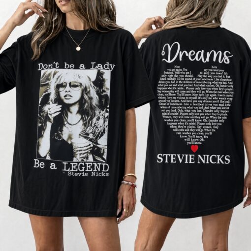 [FREESHIP US] Stevle Nlcks Don't be a Lady be a Legend, Retro Music Legend T-Shirt