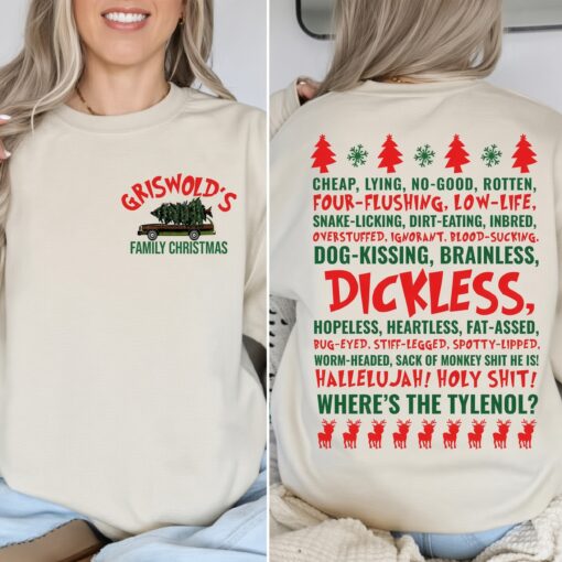 [FREESHIP US] Vintage Griswold Christmas Sweatshirt, Funny Christmas Sweatshirt