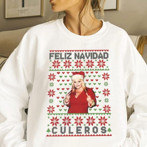 Feliz Navidad Culeros Sweatshirt: Jenni Rivera Ugly Christmas Sweater